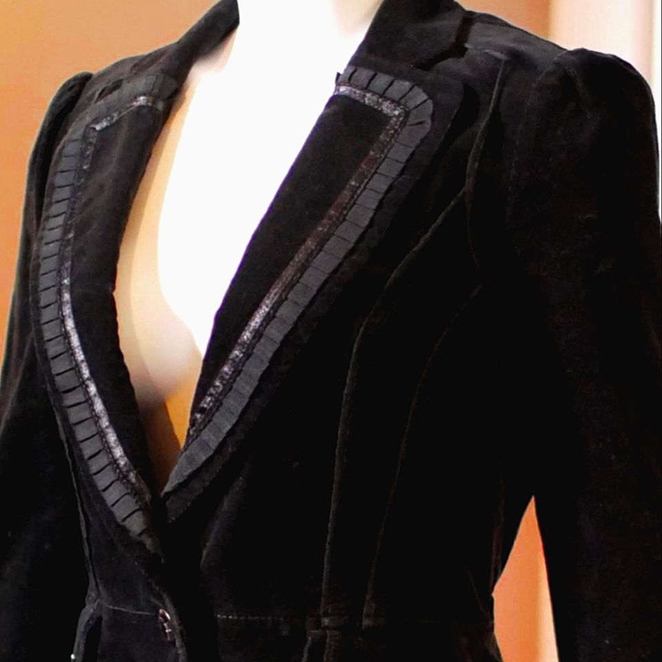 White House Black Market Corduroy Equestrian Jacket